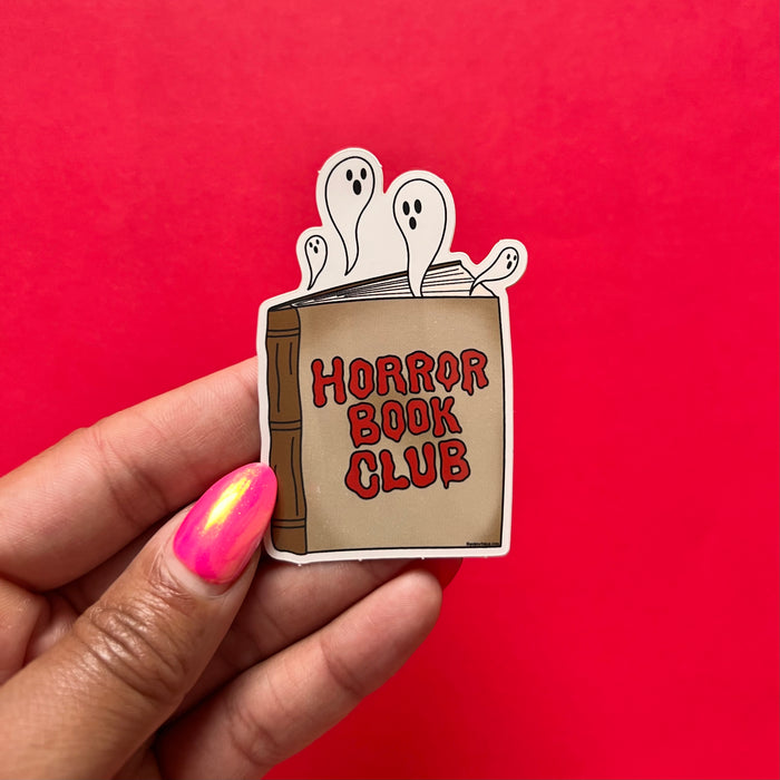 Horror Book Club Vinyl Sticker