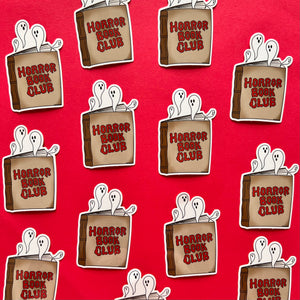 Horror Book Club Vinyl Sticker