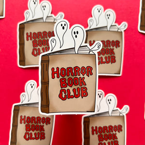 Horror Book Club Vinyl Sticker