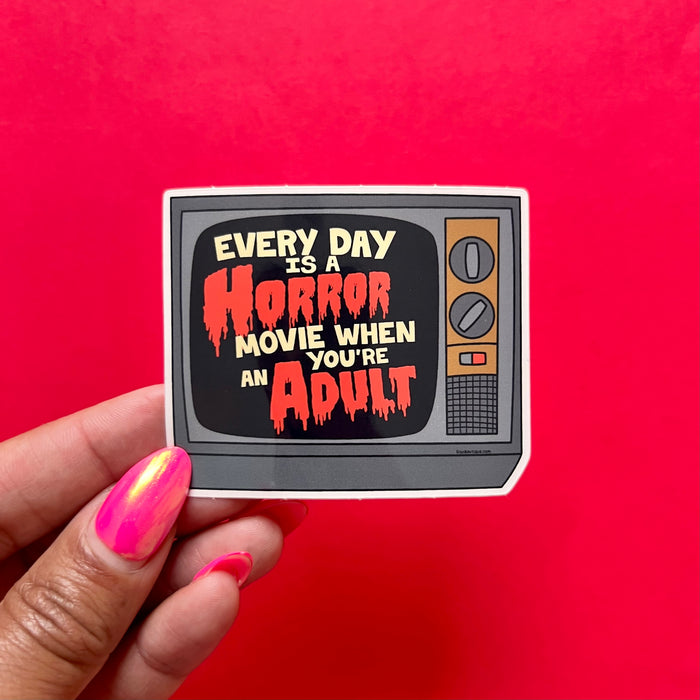 Adult Horror Movie Vinyl Sticker