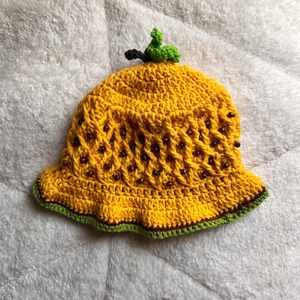 Pineapple Crochet Bucket Hat