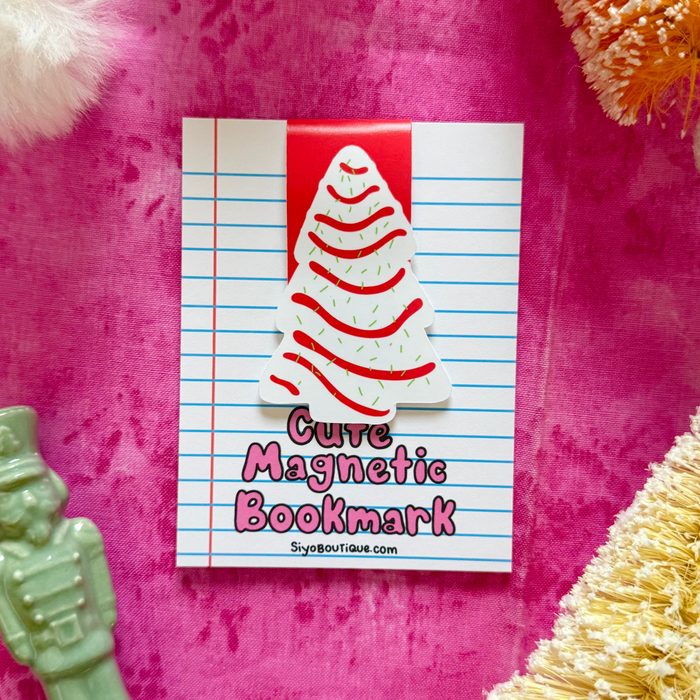 Christmas Tree Cake Magnetic Bookmark