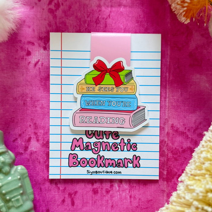 Book Stack Magnetic Bookmark