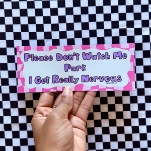 Nervous Parker Magnetic Bumper Sticker