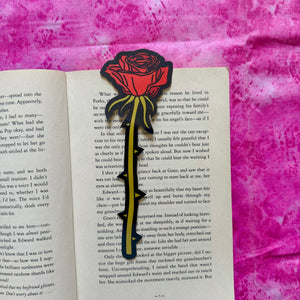 Rose Stem Die Cut Bookmark