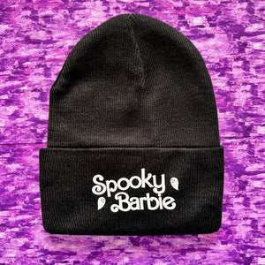Spooky Barbie Knit Beanie
