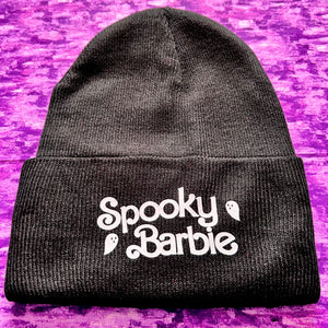 Spooky Barbie Knit Beanie