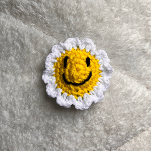 Classic Smiley Crochet Hair Tie