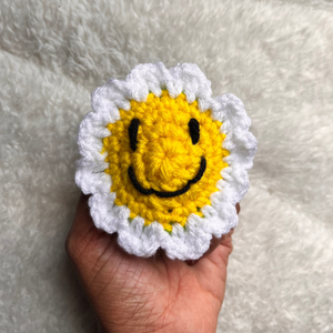 Classic Smiley Crochet Hair Tie