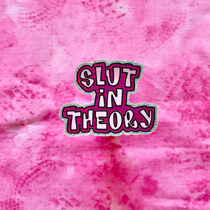 Slut In Theory- Glitter Vinyl Sticker