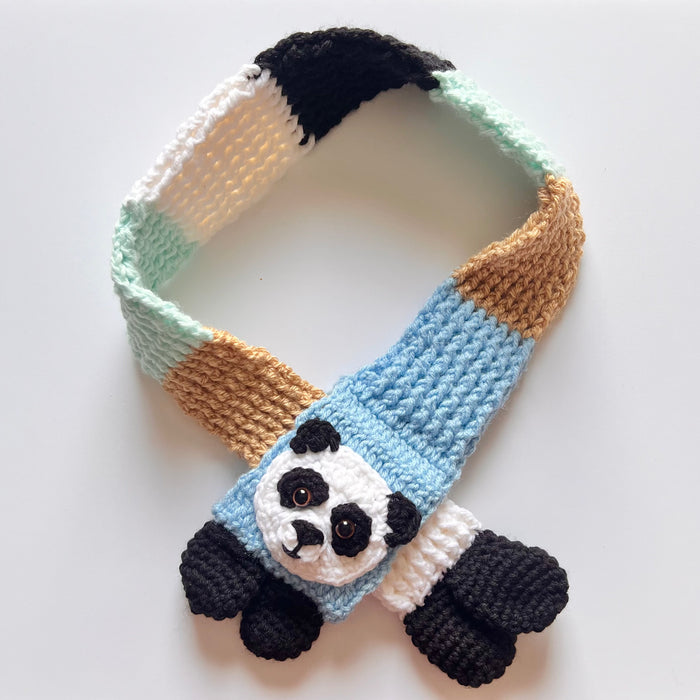 Panda Bear Knit Scarf