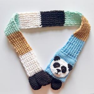 Panda Bear Knit Scarf