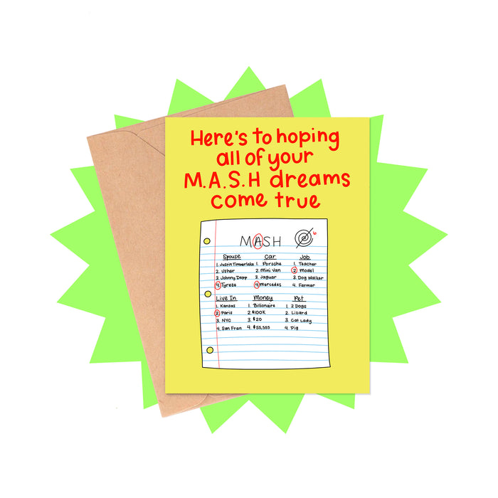 M.A.S.H Birthday Card