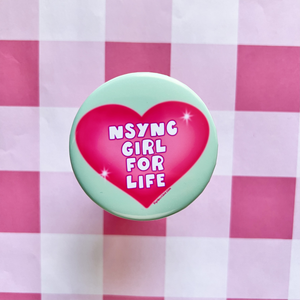 Nsync Girl Pinback Button