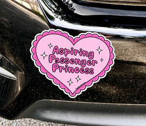 Passenger Princess Magnetic Bumper Sticker