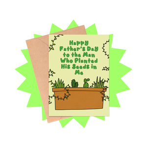 Planted Seeds First Father's Day Card
