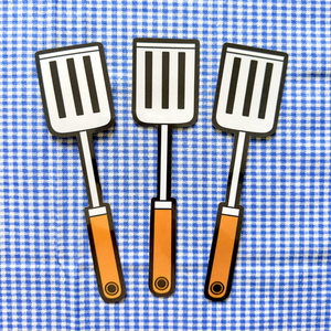 Grilling Spatula Die Cut Bookmark