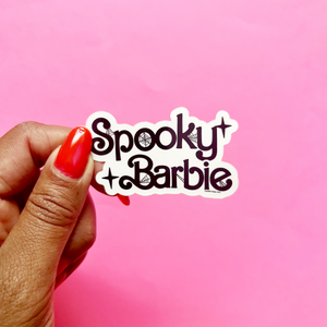 Spooky Barbie Vinyl Sticker