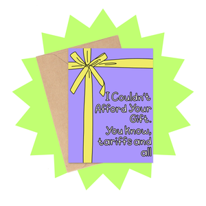 Tariffs Gift Christmas Card