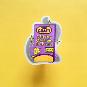 The Craft Mac & Cheese Clear Vinyl Sticker