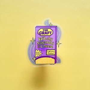The Craft Mac & Cheese Clear Vinyl Sticker