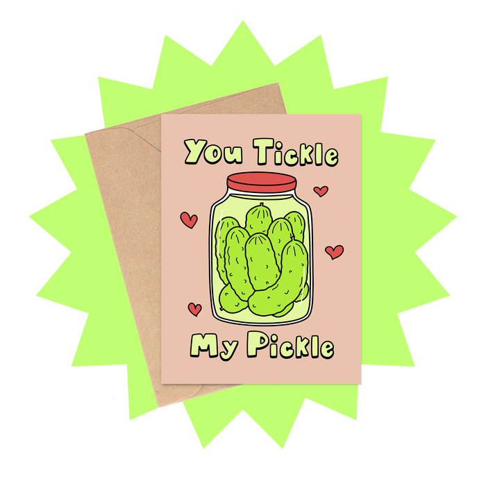 Tickle My Pickle Valentine's Day Card