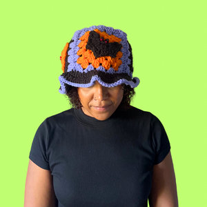 Bat Crochet Bucket Hat