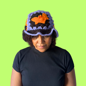 Bat Crochet Bucket Hat