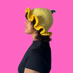 Lemon Crochet Bucket Hat