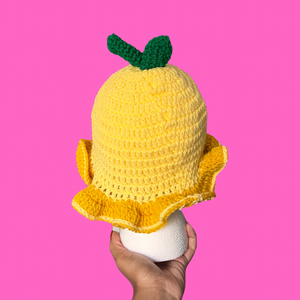 Lemon Crochet Bucket Hat