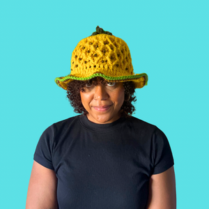 Pineapple Crochet Bucket Hat