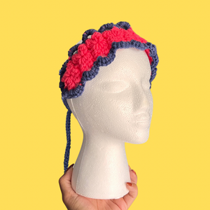 Hot Pink and Periwinkle Headband