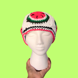 Watermelon Slice Skull Cap Beanie