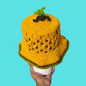 Pineapple Crochet Bucket Hat