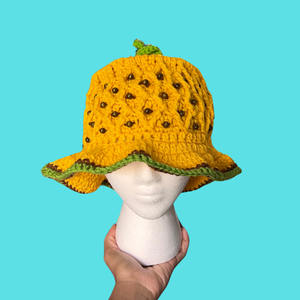 Pineapple Crochet Bucket Hat