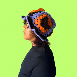 Bat Crochet Bucket Hat