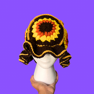 Sunflower Classic Crochet Bucket Hat