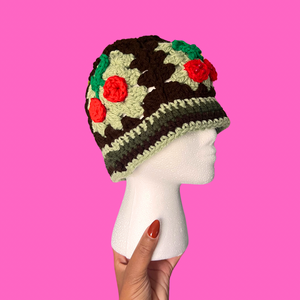 Mint Chocolate Cherry Skull Cap Beanie