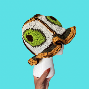 Gold Avocado Crochet Bucket Hat