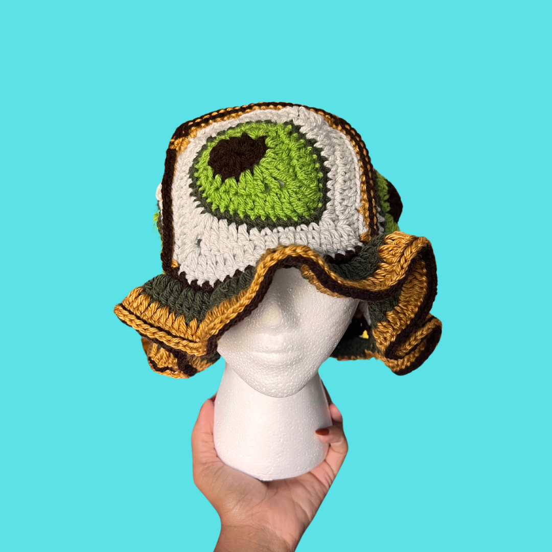 Gold Avocado Crochet Bucket Hat – Siyo Boutique