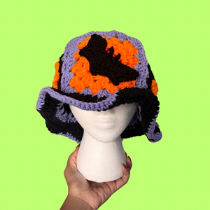 Bat Crochet Bucket Hat