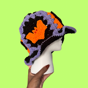 Bat Crochet Bucket Hat