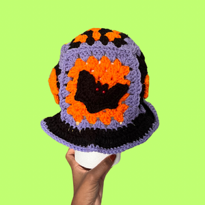 Bat Crochet Bucket Hat