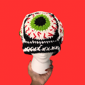 Bloodshot Eyeball Skull Cap Beanie