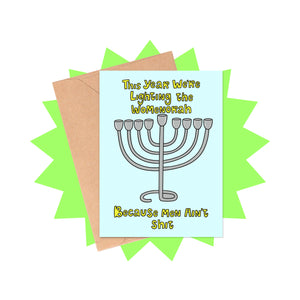 Womennorah Hanukkah Card