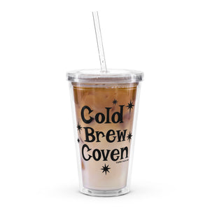 Cold Brew Coven Clear Plastic Tumbler