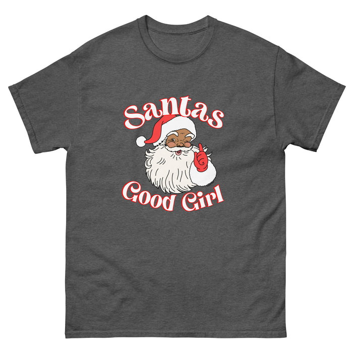 Santas Good Girl T-Shirt (Brown)