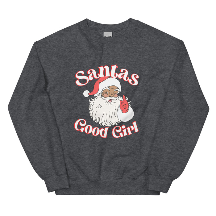 Santas Good Girl Sweatshirt (Brown)