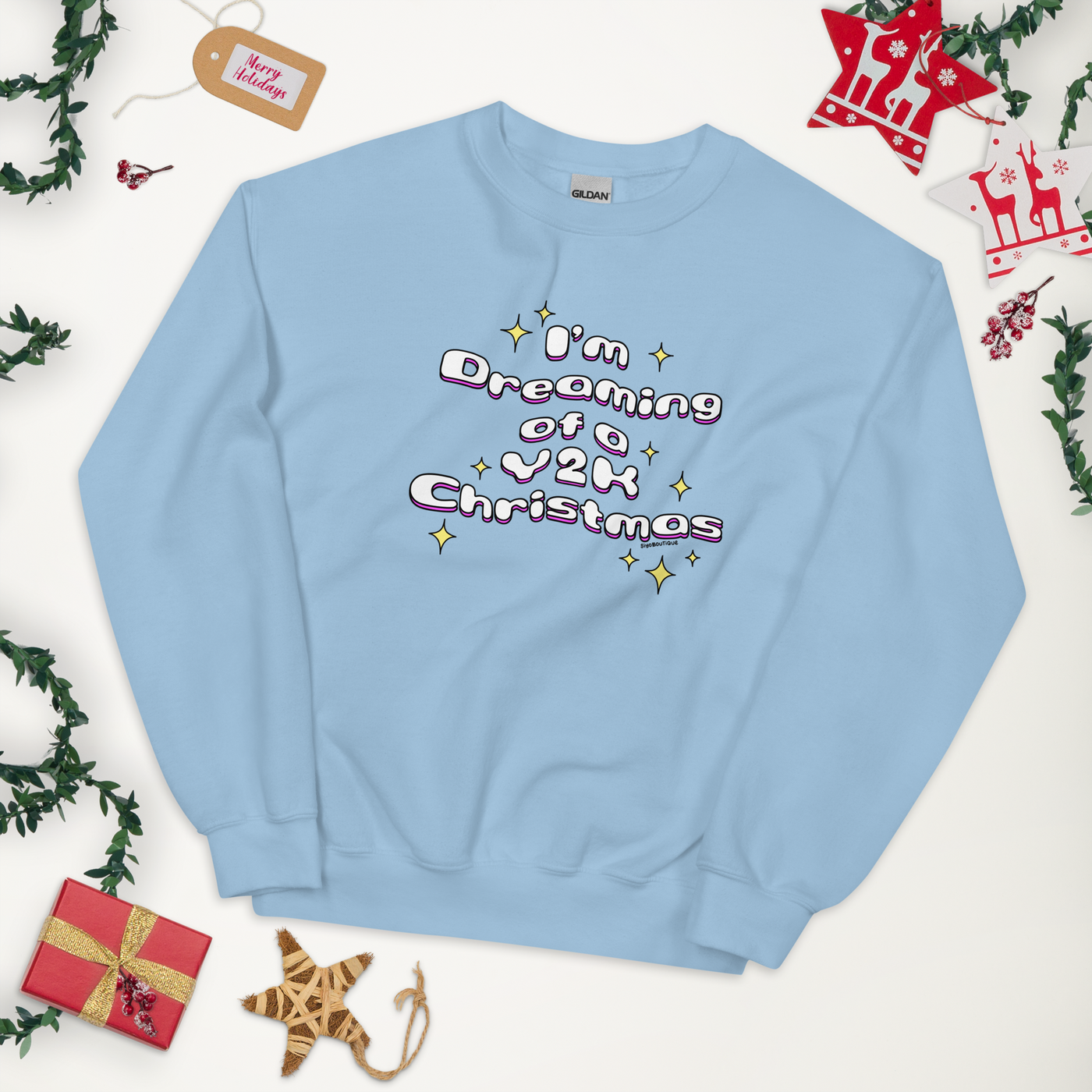 Dreaming of a Y2K Christmas Crewneck Siyo Boutique
