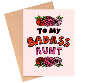 Badass Aunt Mother's Day Card